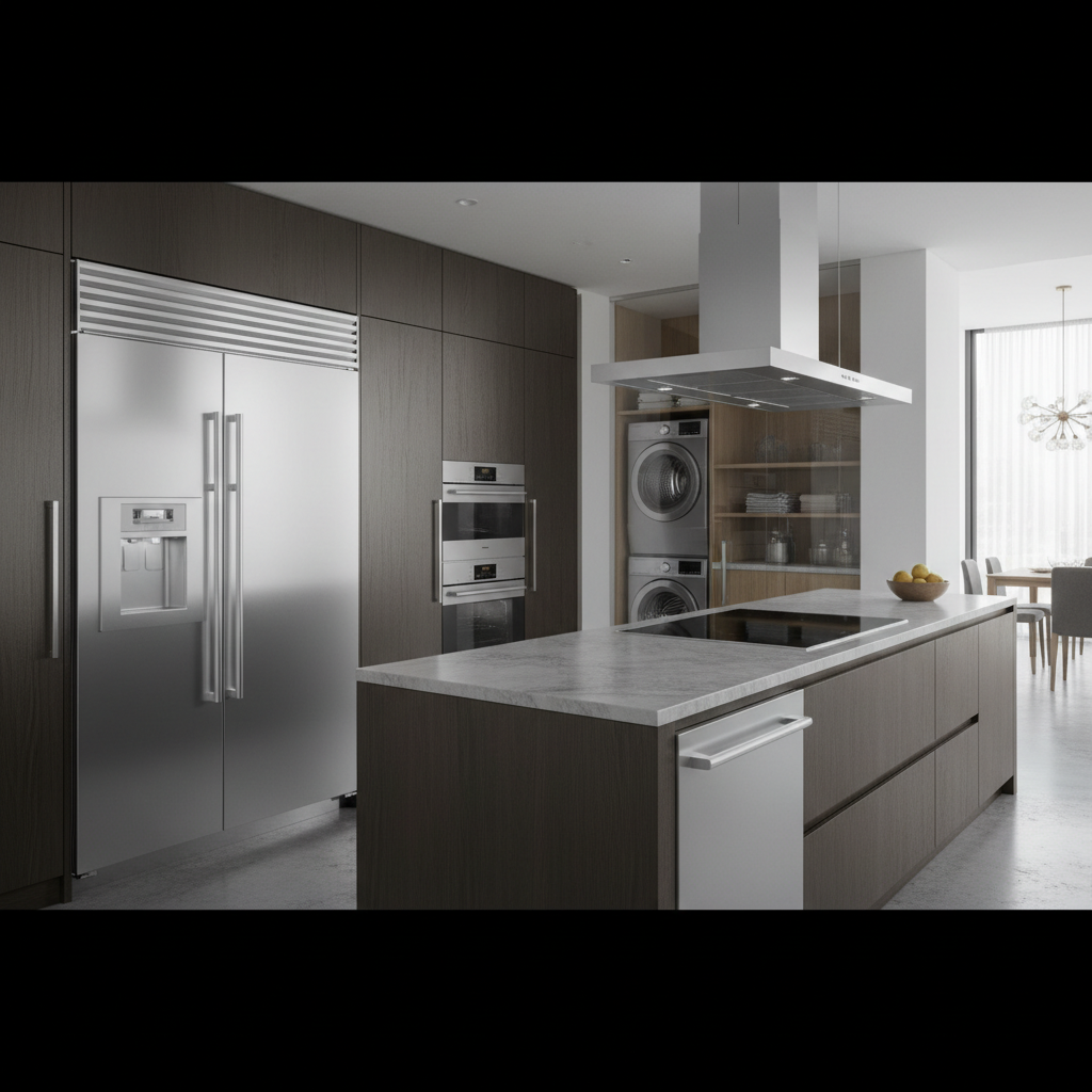 Premium home appliances in a luxury residence